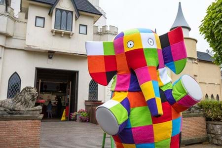 Pictures of Elmer the Patchwork Elephant at Gulliver's Land Milton Keynes